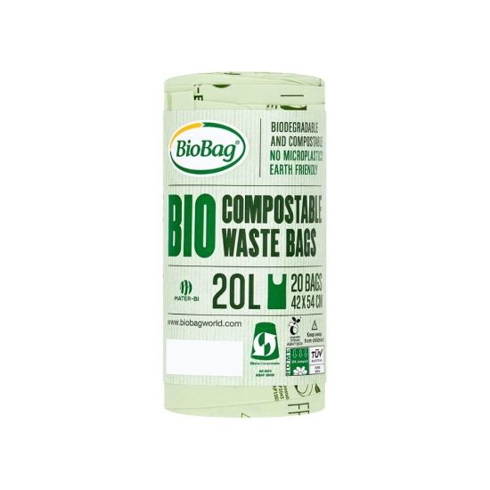 Биоразлагаемые пакеты для мусора Майка 20 литров BioBag