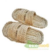 Тапочки для бани джутовые Тапочки для бани джутовые