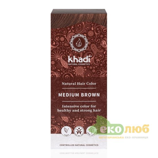 Краска для волос Средний-коричневый Medium Brown Khadi