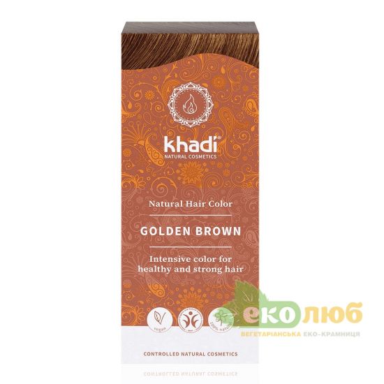 Краска для волос Золотисто-коричневый Golden Brown Khadi