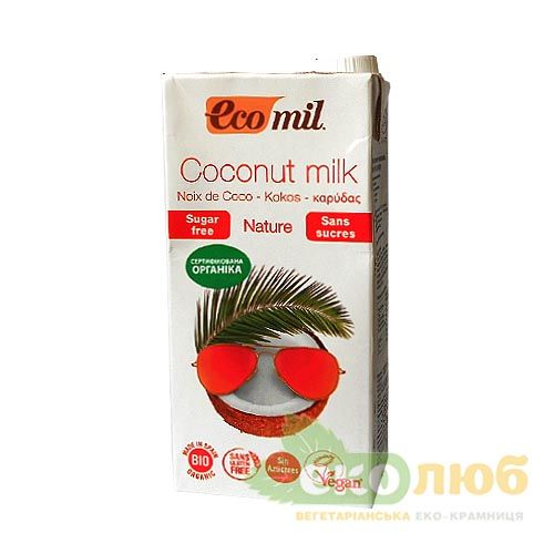 Молоко из кокоса без сахара EcoMil
