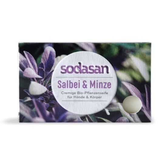 Мыло антисептическое Sage & Mint для лица Sodasan