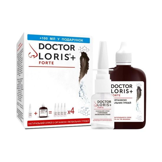 Спрей назальный Doctor Loris+ Forte Pelovit-R